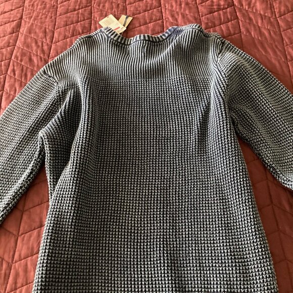 weaterproof brand men's crew neck blue denim sweater size XL nwt - Picture 3 of 8